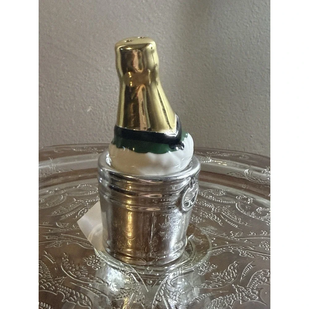 Cracker Barrel Wedding- Ice Bucket Champagne Salt Pepper Shakers Set New